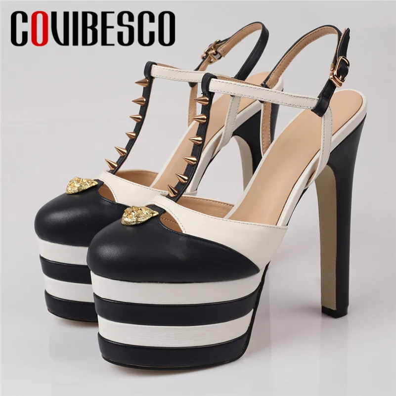 COVIBESCO Brand Design Fashion Punk Rivet Women Sandals 2019 Summer New Vintage Platforms Super High Heels Party Shoes Woman
COVIBESCO Brand Design Fashion Punk Rivet Women Sandals 2019 Summer New Vintage Platforms Super High Heels Party Shoes Woman