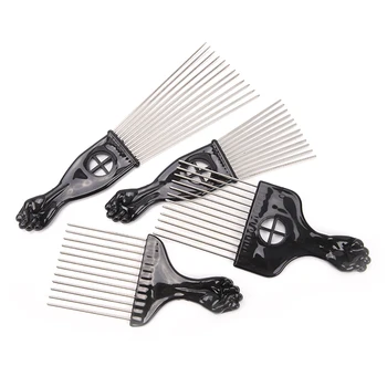 1PCS 4 Sizes Salon Use Black Metal African American Pick Comb Hair Combs Afro Hair Comb For Hairdressing Styling Tool
1PCS 4 Sizes Salon Use Black Metal African American Pick Comb Hair Combs Afro Hair Comb For Hairdressing Styling Tool