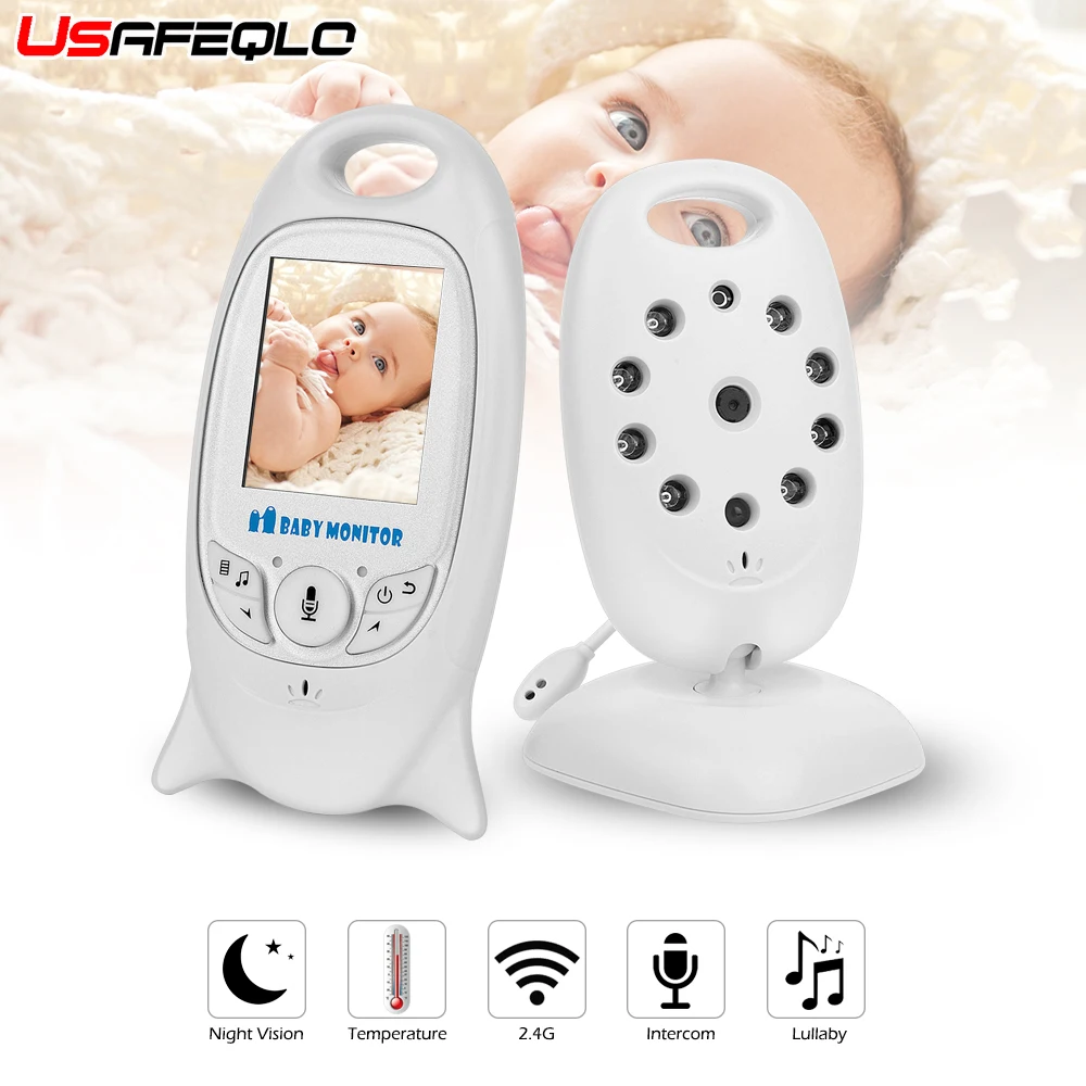 VB601 2.4Ghz Video Baby Monitors Wireless 2.0 Inch LCD Screen 2 Way Talk IR Night Vision Temperature Security Camera 8 Lullabies
VB601 2.4Ghz Video Baby Monitors Wireless 2.0 Inch LCD Screen 2 Way Talk IR Night Vision Temperature Security Camera 8 Lullabies