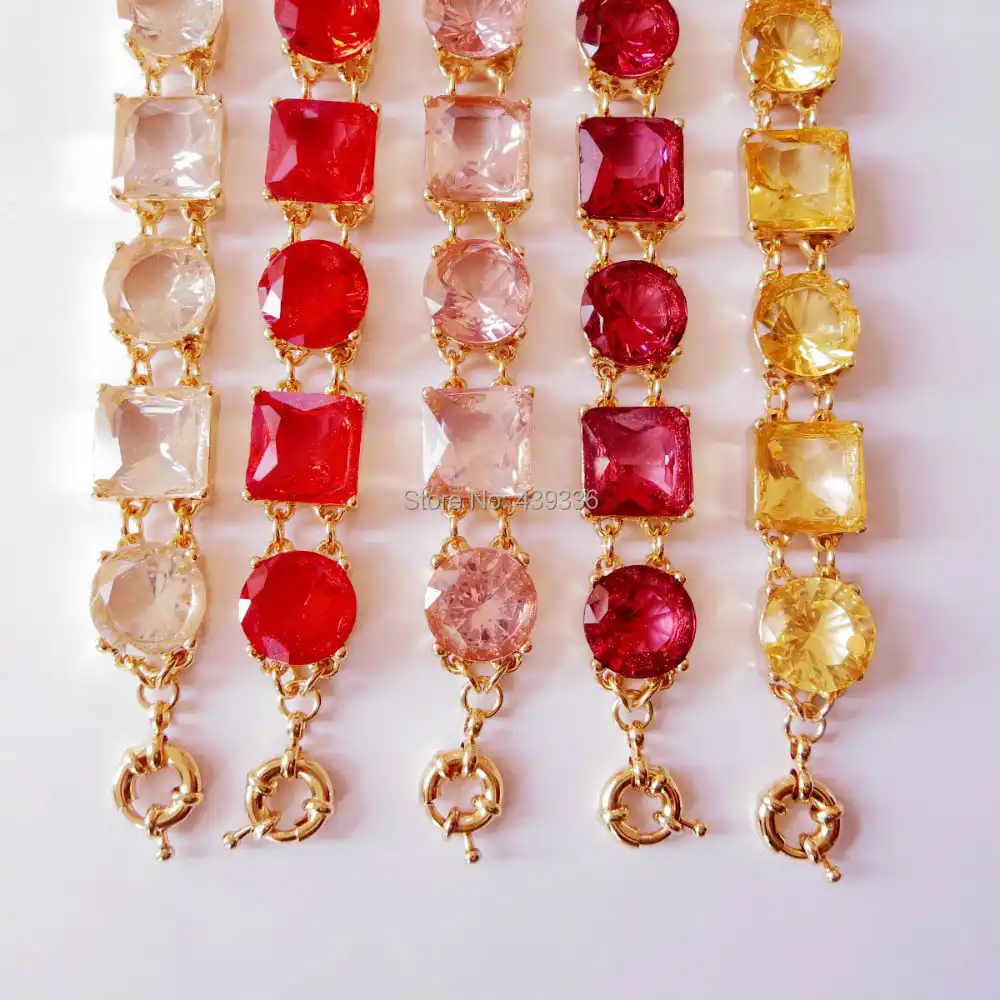 one round crystal candy color hot sale high quality bracelet
