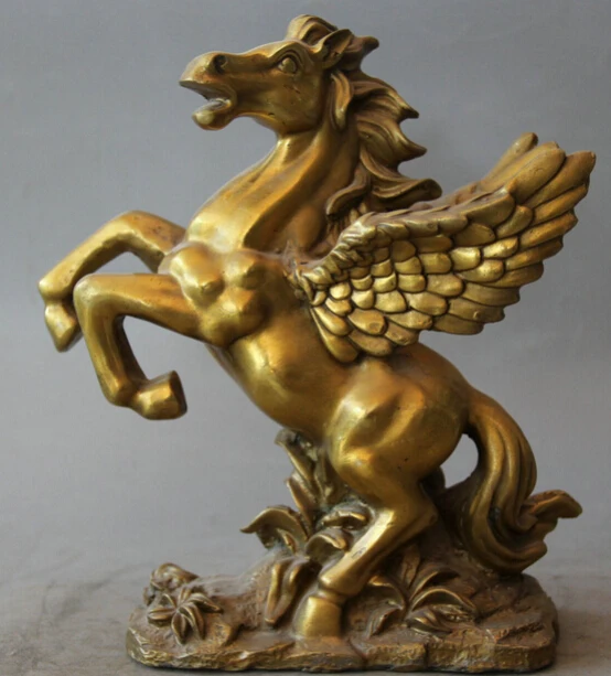 JP S0522 9" Chinese Brass Folk grass animal Zodiac Year run fly Horse sculpture Statue
JP S0522 9" Chinese Brass Folk grass animal Zodiac Year run fly Horse sculpture Statue