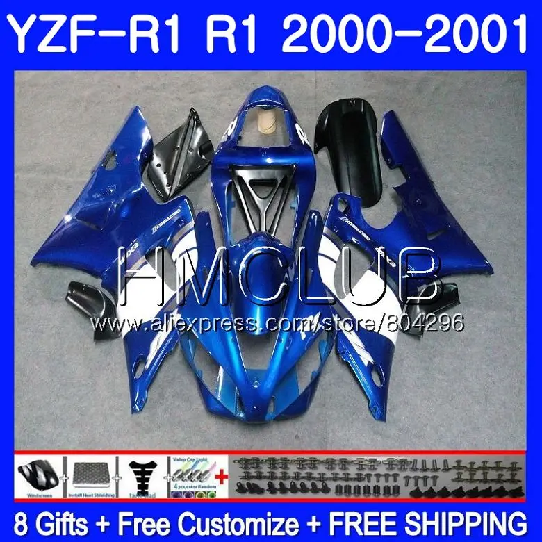 Bodys For YAMAHA YZF 1000 YZF R 1 YZF R1 00 01 YZF-1000 Frame 108HM.3 YZF1000 YZFR1 00 01 YZF-R1 Stock blue 2000 2001 Fairing
Bodys For YAMAHA YZF 1000 YZF R 1 YZF R1 00 01 YZF-1000 Frame 108HM.3 YZF1000 YZFR1 00 01 YZF-R1 Stock blue 2000 2001 Fairing