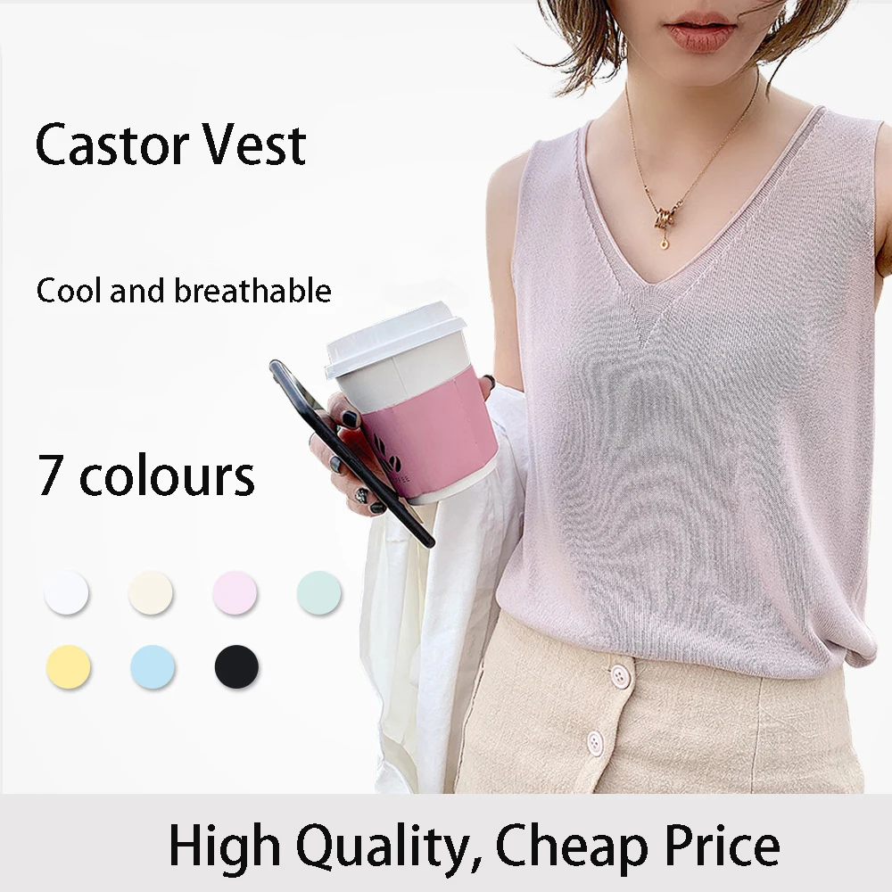Women Kitted Nettle Vest Summer Loose V Neck White Black Womens Clothing Woman Clothes Black Crop
Women Kitted Nettle Vest Summer Loose V Neck White Black Womens Clothing Woman Clothes Black Crop