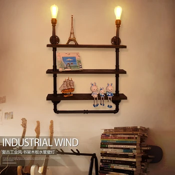 industrial personalized water pipe bookshelf wall lamp vintage wood wooden decoration lamp water pipe wall lamp
industrial personalized water pipe bookshelf wall lamp vintage wood wooden decoration lamp water pipe wall lamp