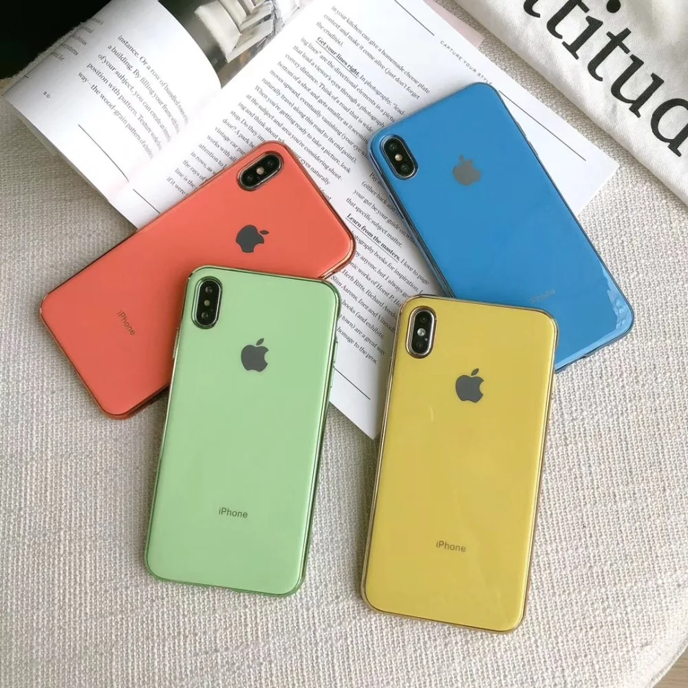 Plating TPU Cover Case for iPhone XS MAX XR Luxury Official Back Logo Case for iPhone 7 8 6s Plus 10 Shockproof Mirror Coque
Plating TPU Cover Case for iPhone XS MAX XR Luxury Official Back Logo Case for iPhone 7 8 6s Plus 10 Shockproof Mirror Coque