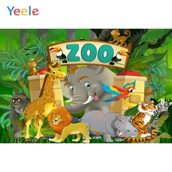 Yeele Vinyl Cartoon Animals Zoo Plant Children Birthday Party Photography Background Baby Photographic Backdrop for Photo Studio
Yeele Vinyl Cartoon Animals Zoo Plant Children Birthday Party Photography Background Baby Photographic Backdrop for Photo Studio