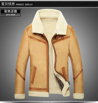 Fashion Men's Sheepskin Cashmere Fur One USA Air Force Jacket Pilot Jacket Turn-Down Collar Winter Warm Thick Leather Jacket
Fashion Men's Sheepskin Cashmere Fur One USA Air Force Jacket Pilot Jacket Turn-Down Collar Winter Warm Thick Leather Jacket