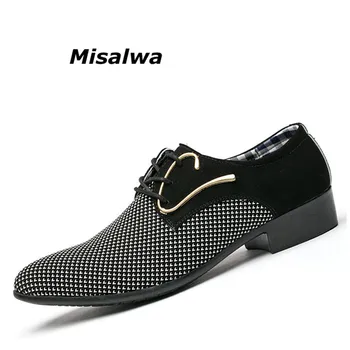 Misalwa Men's Classic Derby Dress Leather Shoes Black White Italian Style Wedding Office Casual Shoes Large Size Lace Up Flats
Misalwa Men's Classic Derby Dress Leather Shoes Black White Italian Style Wedding Office Casual Shoes Large Size Lace Up Flats