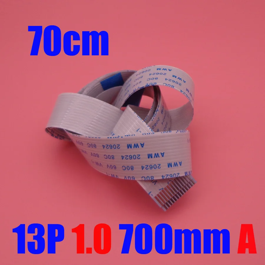 New FFC FPC flat flexible cable 13p 1.0mm pitch 13 pin Forward Length 700mm Ribbon Flex 13pin AWM 20624 80C 60V VW-1
New FFC FPC flat flexible cable 13p 1.0mm pitch 13 pin Forward Length 700mm Ribbon Flex 13pin AWM 20624 80C 60V VW-1