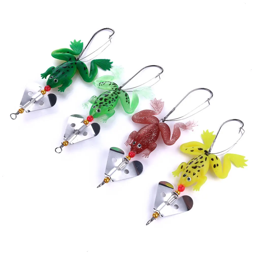 Frog fake bait fishing lure bait Bionic bait fish lure Frog soft fish sequins Freshwater cocked single hook bionic bait
Frog fake bait fishing lure bait Bionic bait fish lure Frog soft fish sequins Freshwater cocked single hook bionic bait