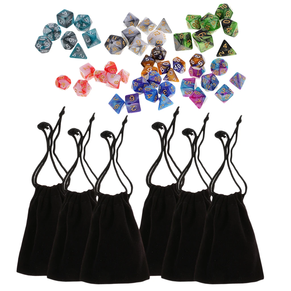 49 Pieces Polyhedral Dice for Dungeons and Dragons DND D20 D12 D10 D8 D6 D4 Dice Party Game Props
49 Pieces Polyhedral Dice for Dungeons and Dragons DND D20 D12 D10 D8 D6 D4 Dice Party Game Props