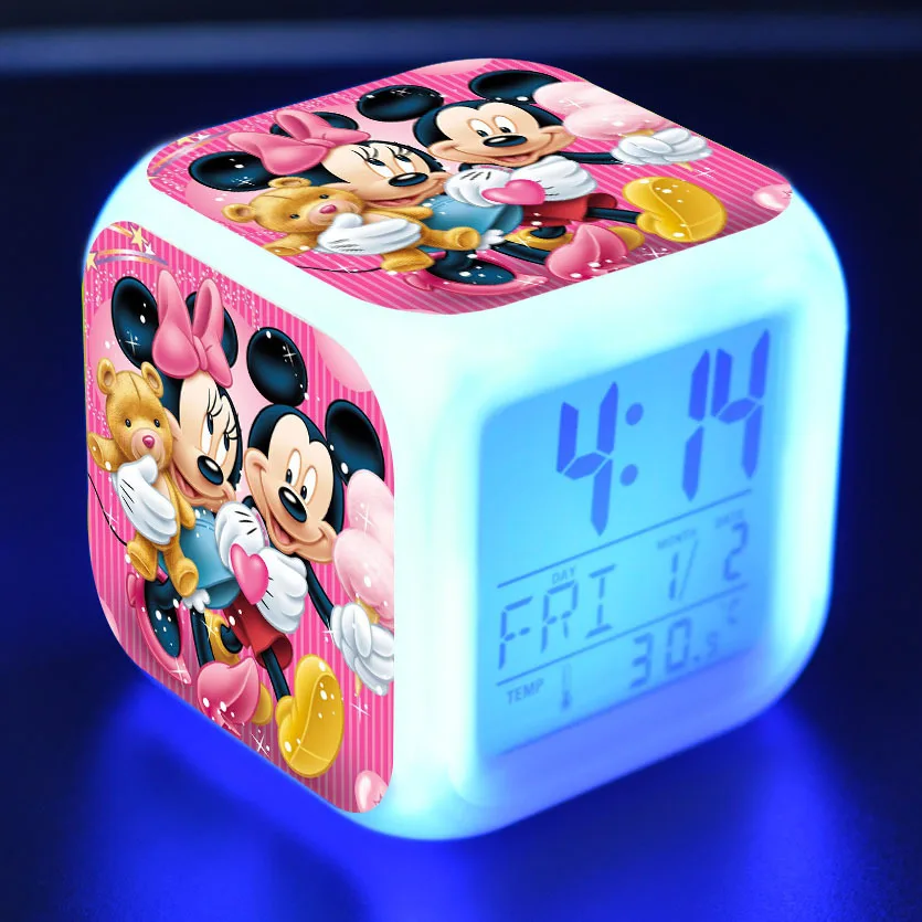 Mickey LED alarm clock Cartoon digital Alarm clock Kids Toys wake up light led clock reloj despertador Table reveil Desk wekker
Mickey LED alarm clock Cartoon digital Alarm clock Kids Toys wake up light led clock reloj despertador Table reveil Desk wekker