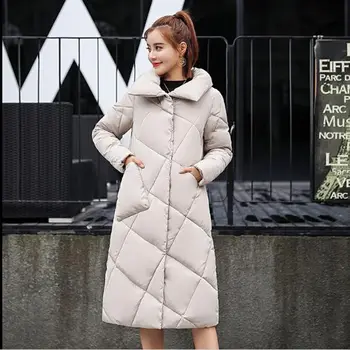 Thick Stand Collar Warm Covered Button Padded Winter Coat Women Long Cotton Jacket Outerwear Casual Parka Women's Jackets
Thick Stand Collar Warm Covered Button Padded Winter Coat Women Long Cotton Jacket Outerwear Casual Parka Women's Jackets