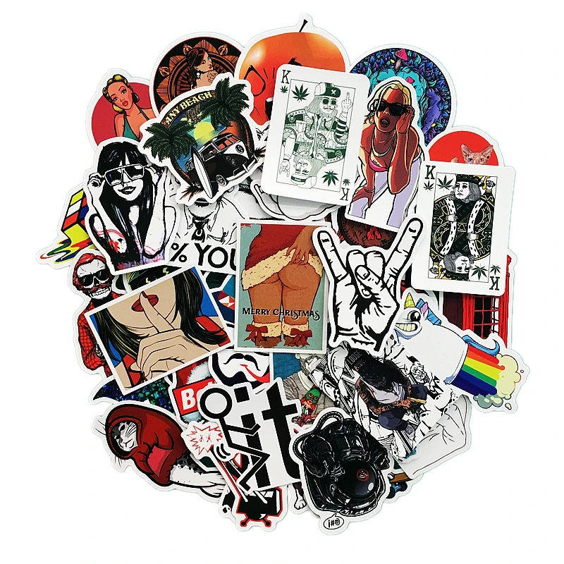 50 pcs/pack Classic Fashion Style Graffiti Stickers For Moto car & suitcase cool laptop stickers Skateboard sticker
50 pcs/pack Classic Fashion Style Graffiti Stickers For Moto car & suitcase cool laptop stickers Skateboard sticker