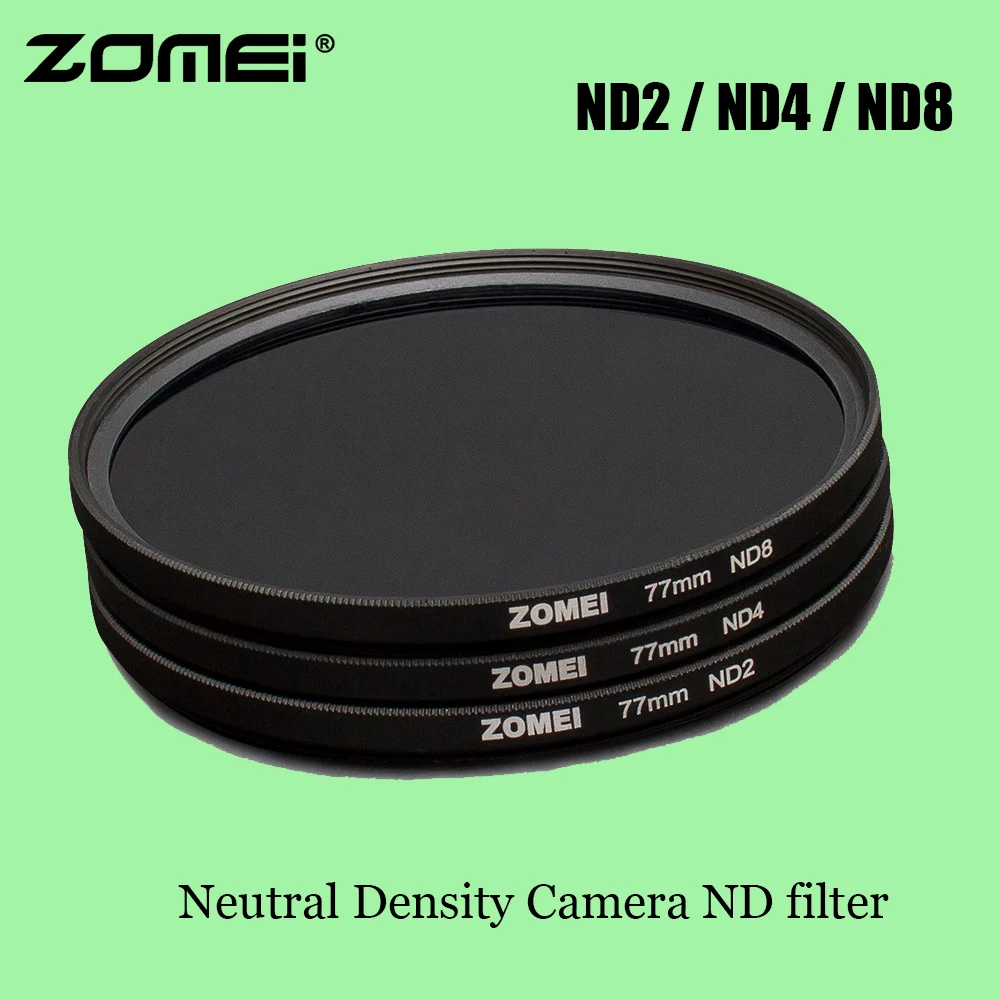 

ZOMEI 52mm 55mm 58mm 62mm 67mm 72mm 77mm 82mm Neutral Density ND2 ND4 ND8 ND Filter for Canon Nikon Olympus Pentax Hoya Lens