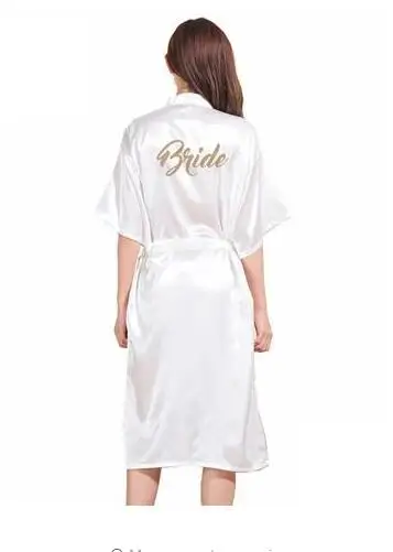 Женский банный халат TJ02 с надписью для невесты мамы подружки | Женская одежда