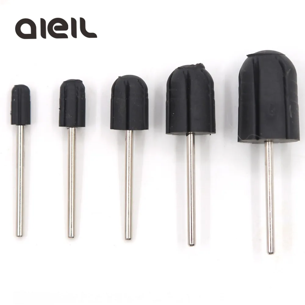 Rubber Nail Drill Bits Sanding Bands Block Caps Cutters For Manicure Nail Sanding Caps for Pedicure Milling Cutters For Pedicure