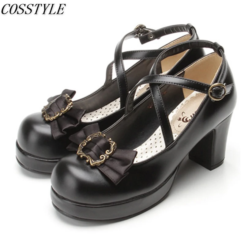 4color Sweet Lolita Shoes For Women College Girl Student LOLITA Shoes JK Uniform Shoes PU Leather High Heel Shoes Removable Bow
4color Sweet Lolita Shoes For Women College Girl Student LOLITA Shoes JK Uniform Shoes PU Leather High Heel Shoes Removable Bow