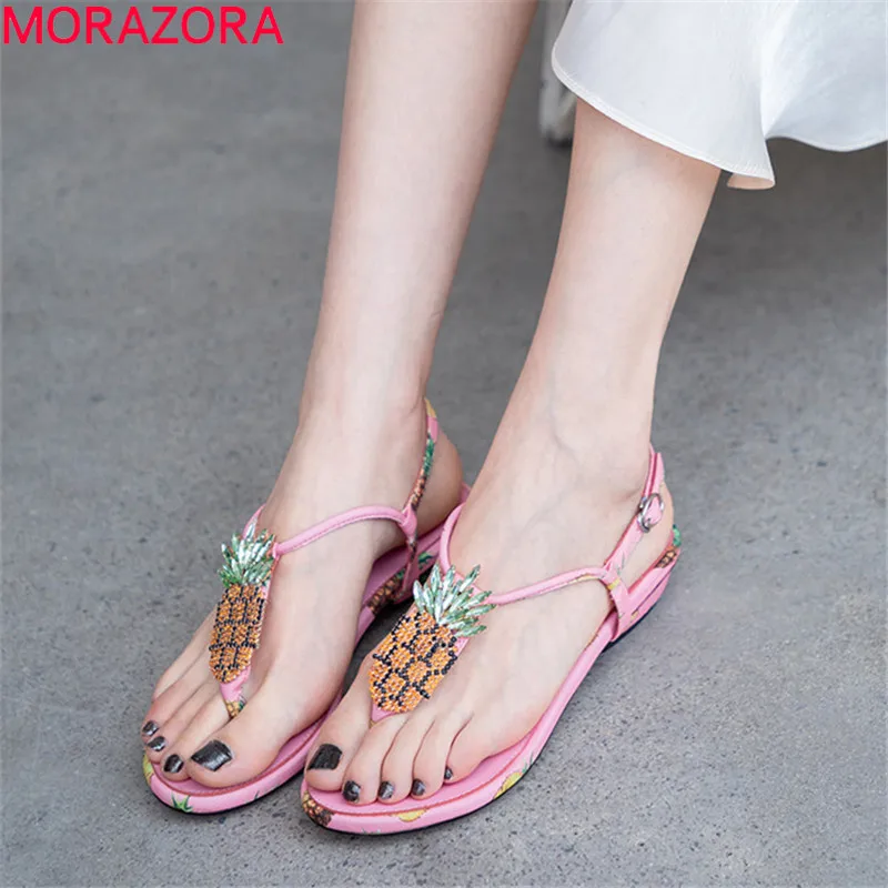 MORAZORA 2019 plus size 43 beach sandals women shoes crystal unique summer sandals buckle comfortable low heels shoes woman
MORAZORA 2019 plus size 43 beach sandals women shoes crystal unique summer sandals buckle comfortable low heels shoes woman