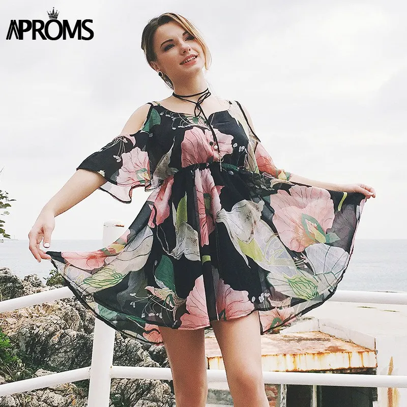 Sexy Summer High Waist Mini Beach Dress 