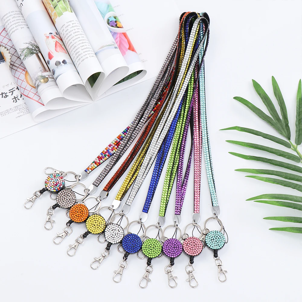 1PC ID Card Holder Neck Strap Rhinestone Retractable Reel Necklace Hanging Rope Lanyard Lightweight Badges Lanyard
1PC ID Card Holder Neck Strap Rhinestone Retractable Reel Necklace Hanging Rope Lanyard Lightweight Badges Lanyard