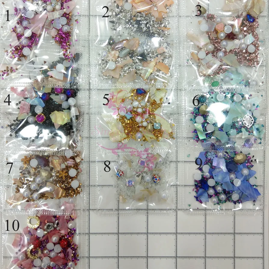 1 Pack Summer Nail Art Design Decor Japanese Style Mix Irregular Shell Slice Faux Pearl Beads Crushed Metallic Glass Rhinestones
1 Pack Summer Nail Art Design Decor Japanese Style Mix Irregular Shell Slice Faux Pearl Beads Crushed Metallic Glass Rhinestones
