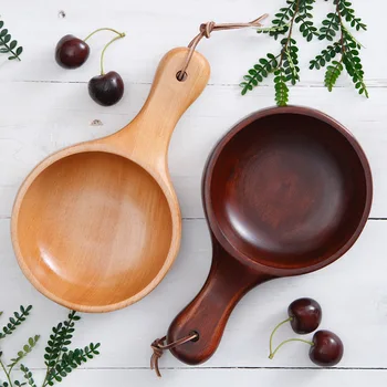 100% Pure Natural Wood Salad Bowl Noodle Bowl Long Handle Salad Bowl Nice Kitchen Accessory Kitchen Art Tool 
100% Pure Natural Wood Salad Bowl Noodle Bowl Long Handle Salad Bowl Nice Kitchen Accessory Kitchen Art Tool