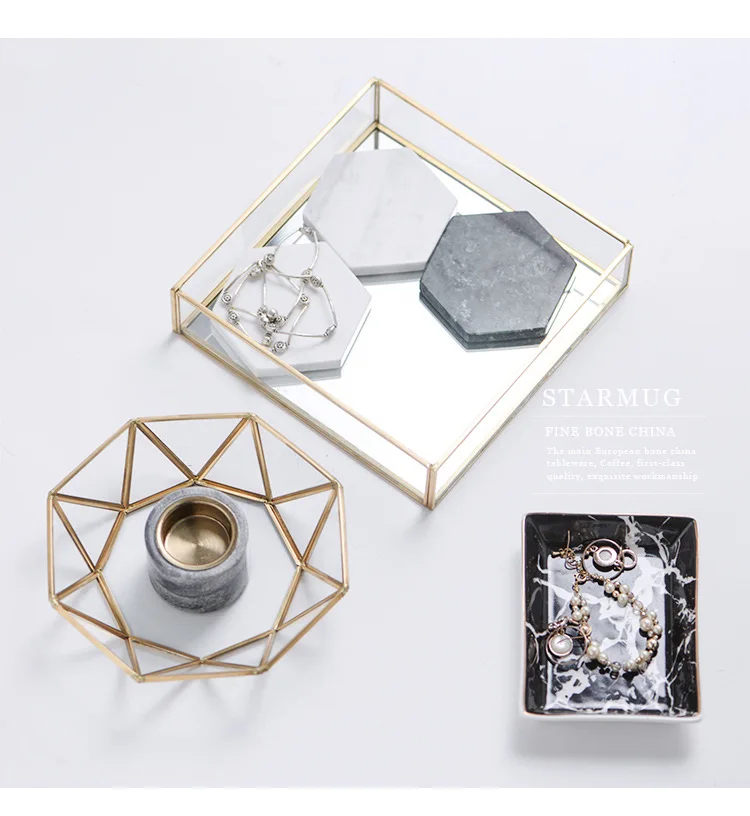 Brass Storage Tray Golden Polygon Glass Makeup Organizer Tray Dessert Snack Plate Jewelry Display Stand Home Kitchen Decor
Brass Storage Tray Golden Polygon Glass Makeup Organizer Tray Dessert Snack Plate Jewelry Display Stand Home Kitchen Decor