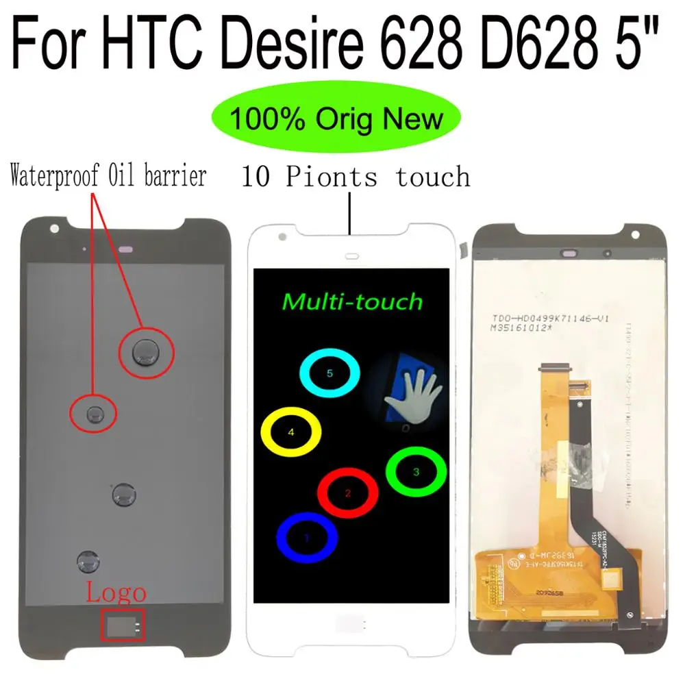 Shyueda 100% AAA + 5" For HTC Desire 628 D628 LCD Display Touch Screen Digitizer Assembly with tools
Shyueda 100% AAA + 5" For HTC Desire 628 D628 LCD Display Touch Screen Digitizer Assembly with tools