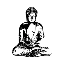 Бесплатная доставка виниловая настенная наклейка Будда