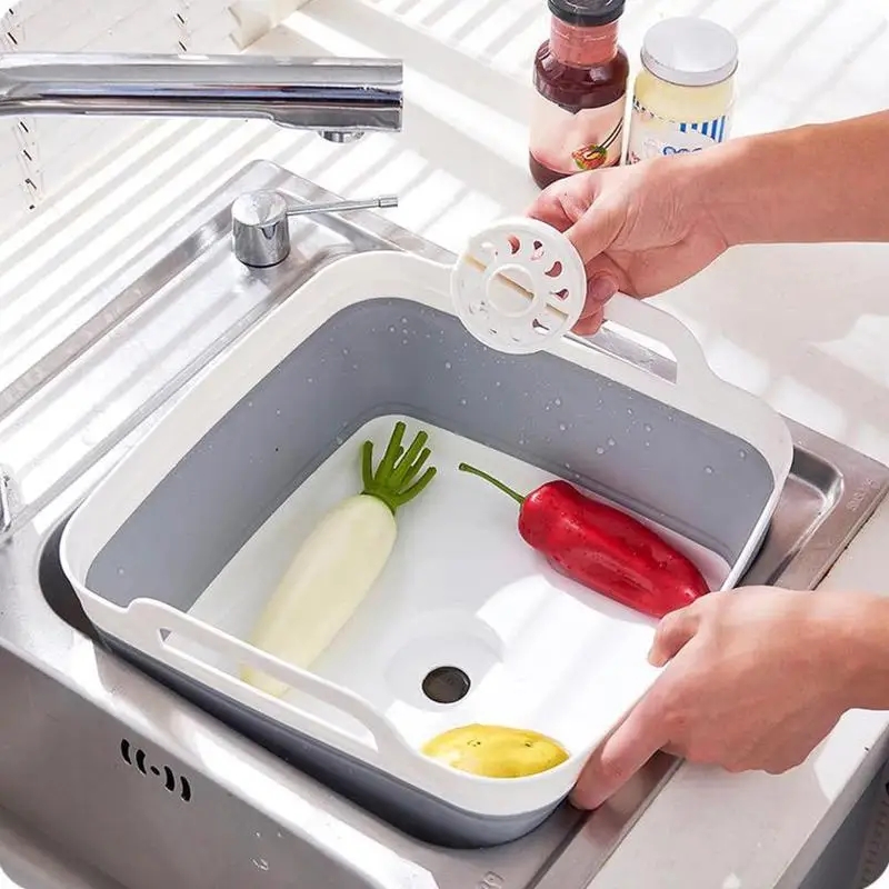 Foldable Strainer Wash And Drain Dish Tub Silicone Food Drainer Basket Collapsible Colander Over The Sink -grey
Foldable Strainer Wash And Drain Dish Tub Silicone Food Drainer Basket Collapsible Colander Over The Sink -grey