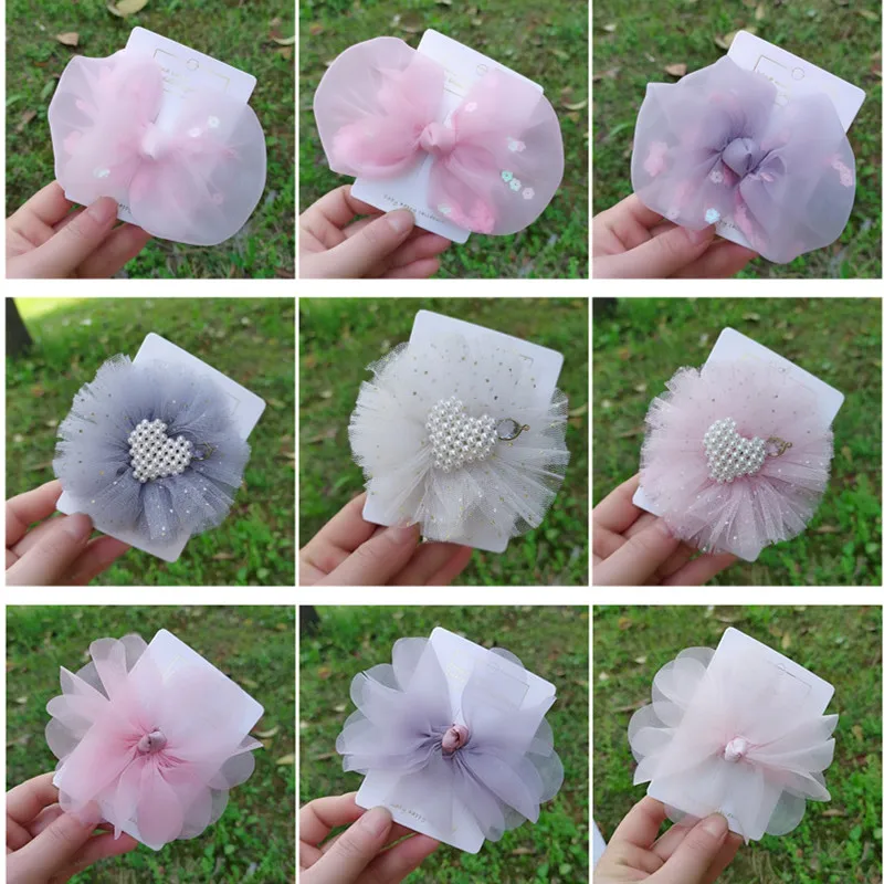 5pcs/lot Popular Headdress Gauze Mesh Bows Hair Clip Lace Pearl Flower Boutique Cute Girl Hairpin Best Gift Hair Accessories
5pcs/lot Popular Headdress Gauze Mesh Bows Hair Clip Lace Pearl Flower Boutique Cute Girl Hairpin Best Gift Hair Accessories