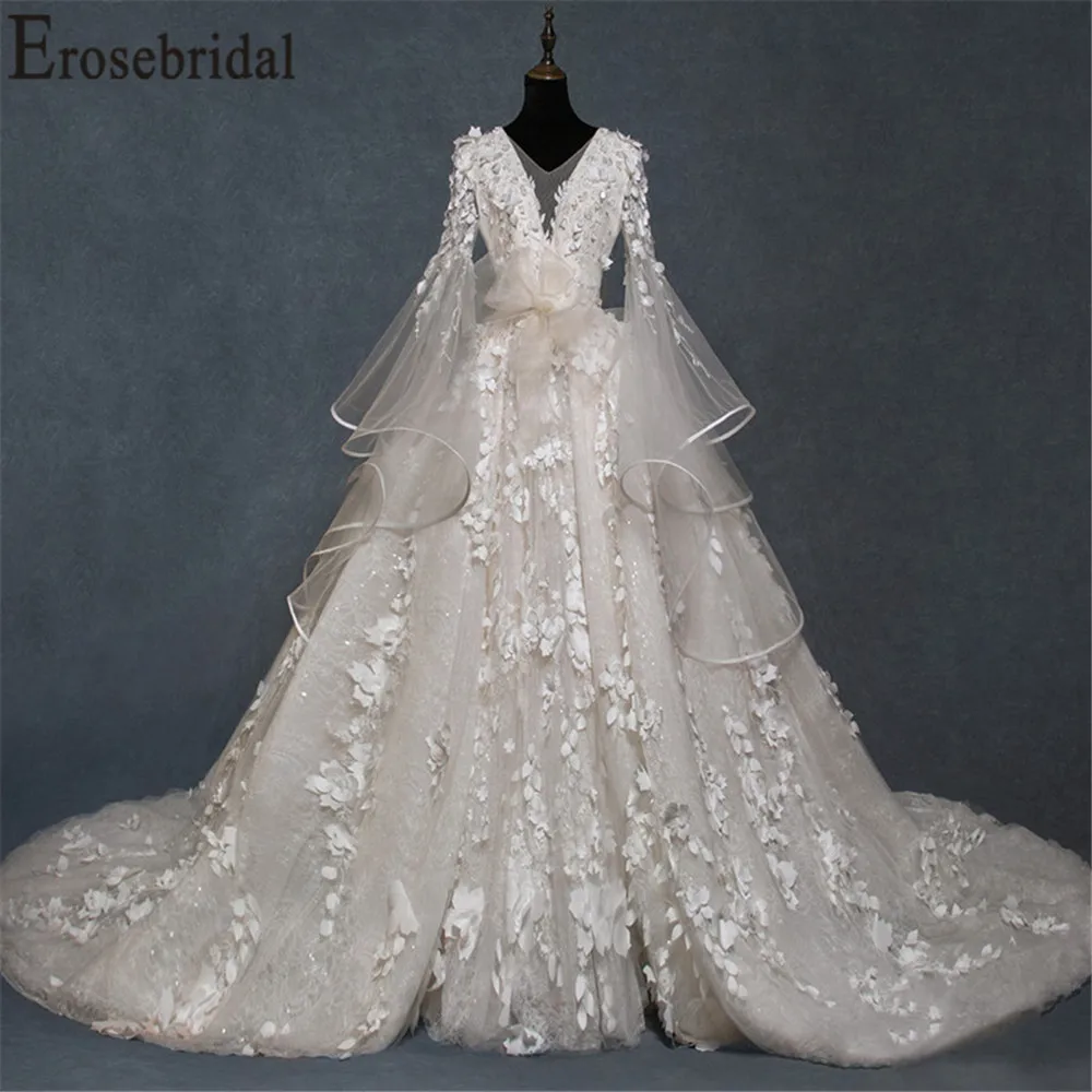 Erosebridal New Arrival Flare Sleeve Wedding Dresses Illusion Wedding Gowns Tulle Women Bridal Dress Open Back Vestido De Doiva
Erosebridal New Arrival Flare Sleeve Wedding Dresses Illusion Wedding Gowns Tulle Women Bridal Dress Open Back Vestido De Doiva