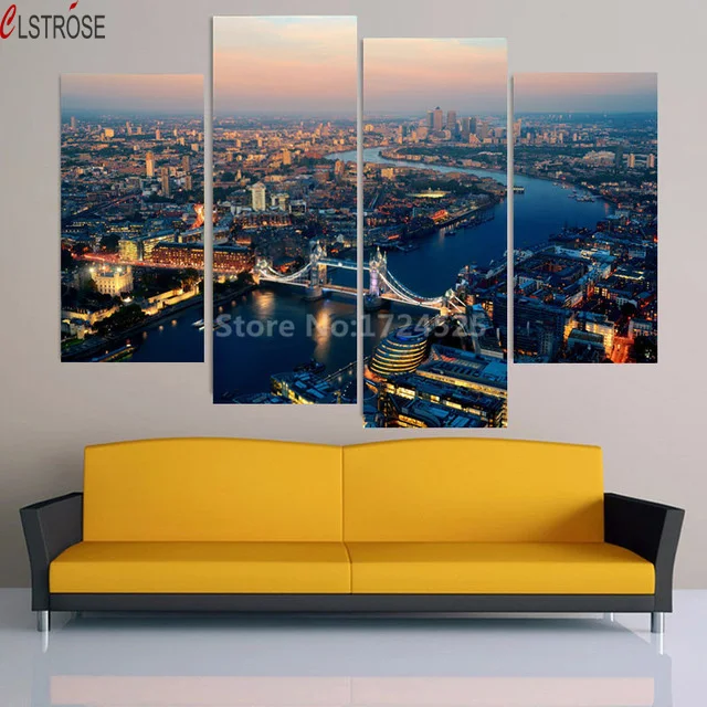 CLSTROSE No Frame New 4 Piece Modern Wall Canvas Painting London Night Landscape Home Decorative Art Picture Paint on Canvas
CLSTROSE No Frame New 4 Piece Modern Wall Canvas Painting London Night Landscape Home Decorative Art Picture Paint on Canvas