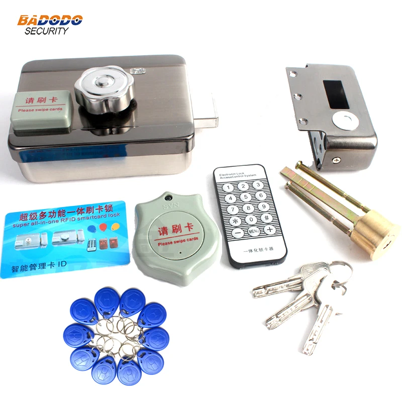 Electric lock 125KHz RFID ID EM card motor lock with mechanical key support intercom for access control system
Electric lock 125KHz RFID ID EM card motor lock with mechanical key support intercom for access control system