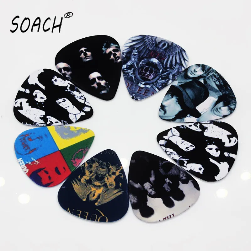 SOACH 50PCS 0.71mm Hot sale exquisite high quality two side earrings pick DIY design Rock Band Queen pick guitar picks
SOACH 50PCS 0.71mm Hot sale exquisite high quality two side earrings pick DIY design Rock Band Queen pick guitar picks