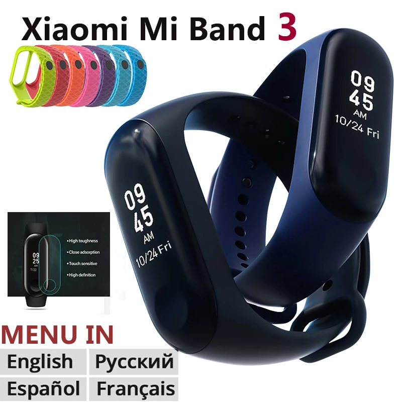 China Version Xiaomi mi band 3 Fitness Tracker Smart Bracelet miband 3 0.78" OLED Touch Screen 50M Waterproof lover Fashion Gift
China Version Xiaomi mi band 3 Fitness Tracker Smart Bracelet miband 3 0.78" OLED Touch Screen 50M Waterproof lover Fashion Gift