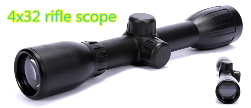 New Hot 4x32 Optical Riflescope Aluminum Alloy Rifle Scope With Free Mounts For Sniper Gun Rifle Hunting
New Hot 4x32 Optical Riflescope Aluminum Alloy Rifle Scope With Free Mounts For Sniper Gun Rifle Hunting