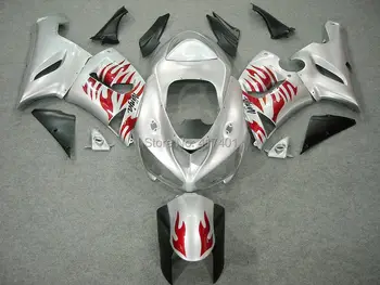 100%NEW+ Red flame silver fairing kit FOR KAWASAKI NINJA ZX 6R 636 05 06 ZX-6R 05-06 ZX6R 2005 2006 ZX 6R 05 06 fairings ZY008
100%NEW+ Red flame silver fairing kit FOR KAWASAKI NINJA ZX 6R 636 05 06 ZX-6R 05-06 ZX6R 2005 2006 ZX 6R 05 06 fairings ZY008
