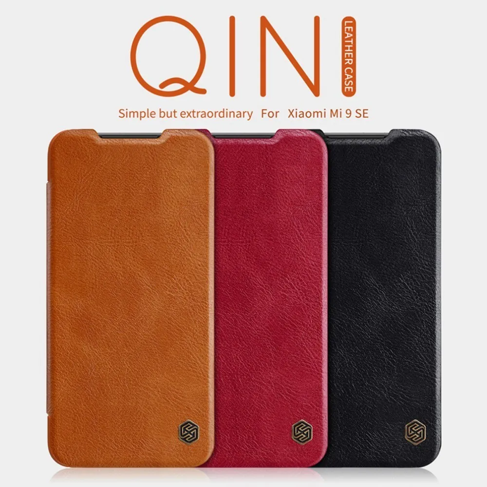 For Xiaomi Mi 9 SE cases Nillkin smart wake up Qin Series wallet Flip Leather cover case for Xiaomi Mi9 SE protective Capa cover
For Xiaomi Mi 9 SE cases Nillkin smart wake up Qin Series wallet Flip Leather cover case for Xiaomi Mi9 SE protective Capa cover