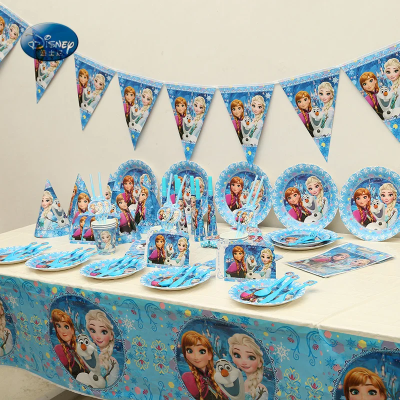 117pcs Frozen Party Elsa Princess High-qualityTableware Set Children Birthday Party Decorations Kids Supplies
117pcs Frozen Party Elsa Princess High-qualityTableware Set Children Birthday Party Decorations Kids Supplies