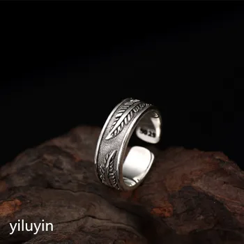KJJEAXCMY boutique jewelryar S925 sterling silver, retro Thai silver feather carving ring, personalized Joker, lady's opening r
KJJEAXCMY boutique jewelryar S925 sterling silver, retro Thai silver feather carving ring, personalized Joker, lady's opening r