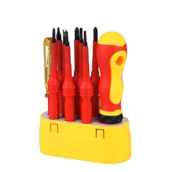 10 in 1 Electrician Insulated Multifunction Screwdriver Set Multi-head Non-slip Chrome Vanadium Alloy Screwdrivers Set Tool
10 in 1 Electrician Insulated Multifunction Screwdriver Set Multi-head Non-slip Chrome Vanadium Alloy Screwdrivers Set Tool
