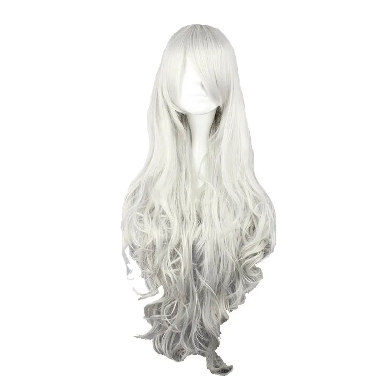 MCOSER Long Wavy Silvery White Synthetic 90CM (35.43Inch) Cosplay Costume Wig 100% High Temperature Fiber Hair WIG-207E
MCOSER Long Wavy Silvery White Synthetic 90CM (35.43Inch) Cosplay Costume Wig 100% High Temperature Fiber Hair WIG-207E