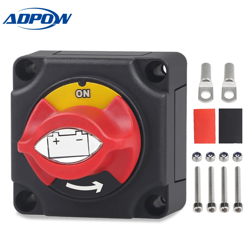 ADPOW Marine Boat Car Battery Isolator Switch Cut Off Disconnect Terminal 12V 24V Waterproof Truck Vehicle Battery Switch
ADPOW Marine Boat Car Battery Isolator Switch Cut Off Disconnect Terminal 12V 24V Waterproof Truck Vehicle Battery Switch