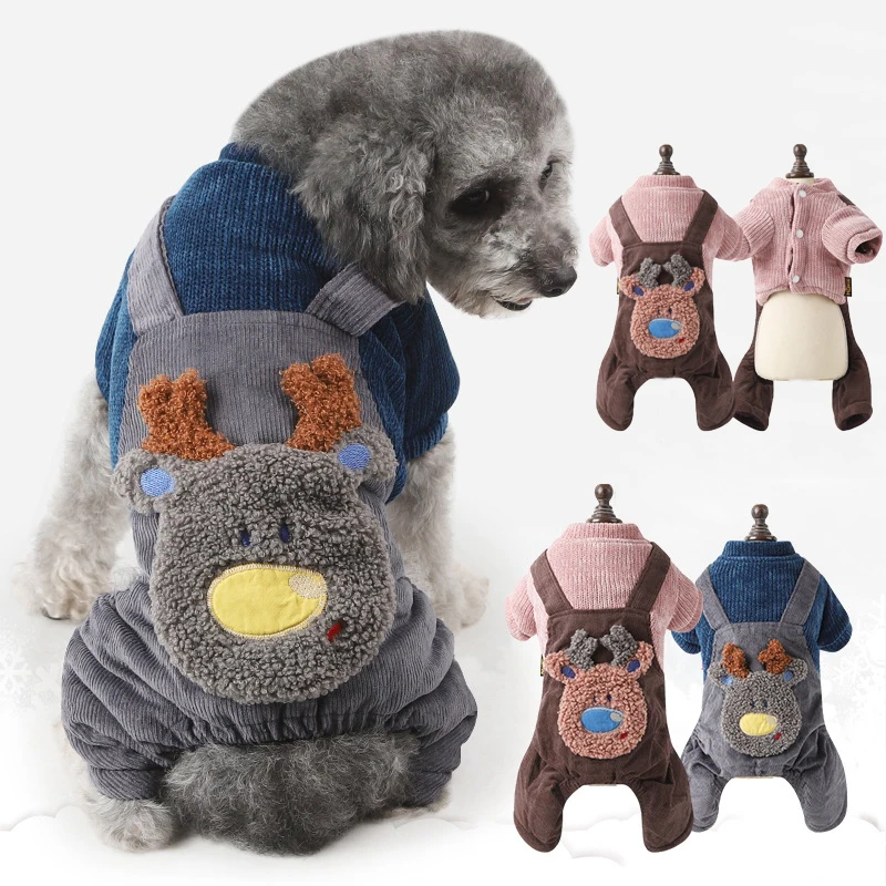 Thicken Knitted Pet Dog Clothes Fake Rompers Winter Warm Dog Coat Jacket 4 Legs Puppy Jumpsuit For Small Dogs Chihuahua Outfit
Thicken Knitted Pet Dog Clothes Fake Rompers Winter Warm Dog Coat Jacket 4 Legs Puppy Jumpsuit For Small Dogs Chihuahua Outfit