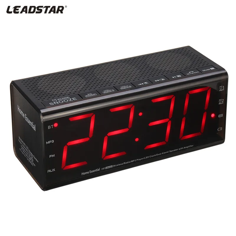 LEADSTAR bluetooth Speaker Portable Wireless Speaker Stereo bluetooth Alarm Clock Speaker for Iphone for Huawei TF FM Clock
LEADSTAR bluetooth Speaker Portable Wireless Speaker Stereo bluetooth Alarm Clock Speaker for Iphone for Huawei TF FM Clock