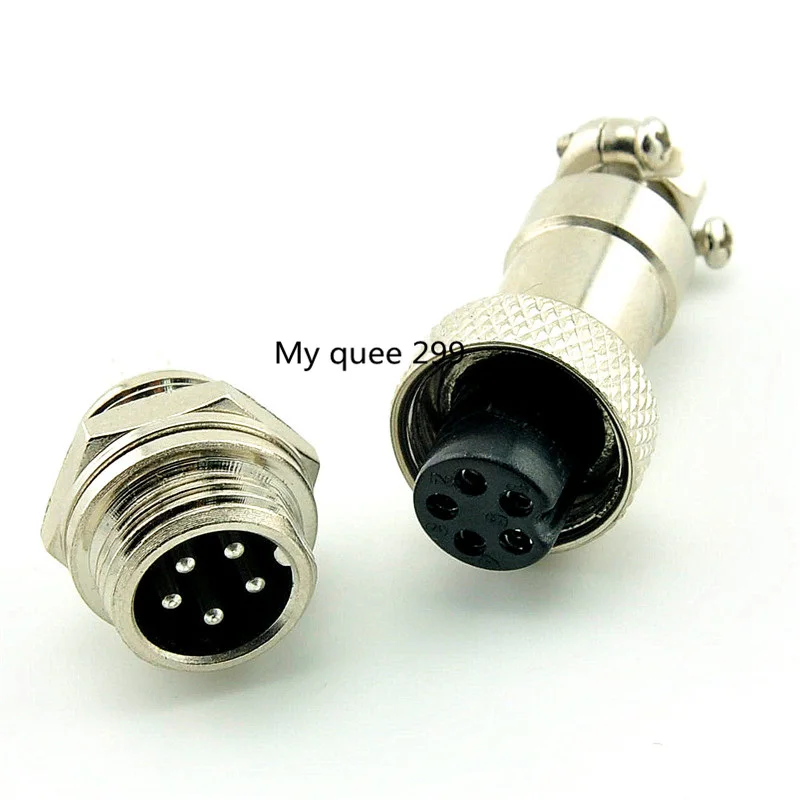 5PIN 12mm GX12-5 +_