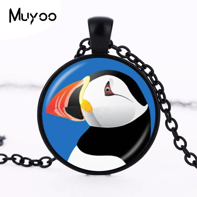 Cute Puffin Photo Necklace Black and White Nautical Bird Pendant Animal Jewelry Glass Dome Charm Neckless Sweater Accessory HZ1
Cute Puffin Photo Necklace Black and White Nautical Bird Pendant Animal Jewelry Glass Dome Charm Neckless Sweater Accessory HZ1