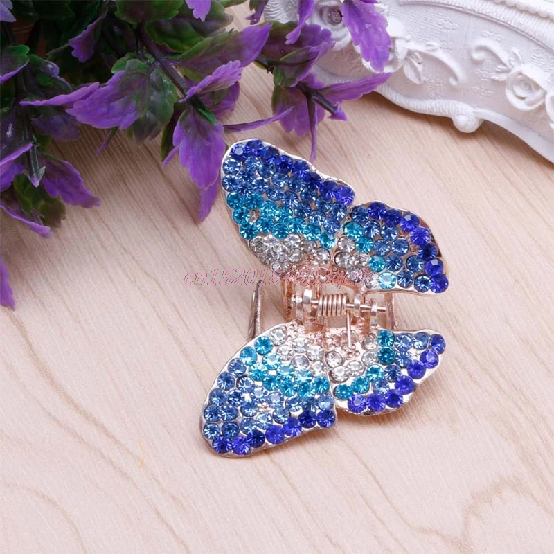 1 Set Fashion Hair Clip Women Girl Butterfly Claw Crystal Rhinestone Clamp Hairpin Jaw #H056# New
1 Set Fashion Hair Clip Women Girl Butterfly Claw Crystal Rhinestone Clamp Hairpin Jaw #H056# New